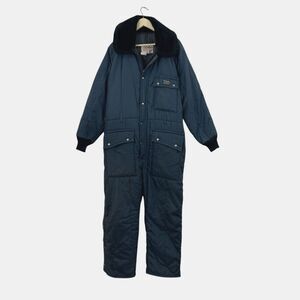 Vintage Walls Blizzard Pruf Snowsuit X-Large USA Made Blue Insulated Mens READ